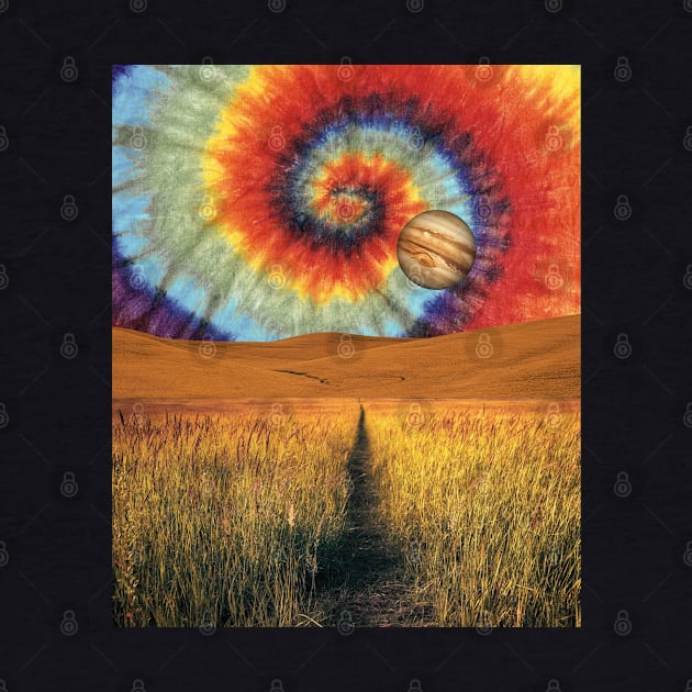 Wheat Crops Field Tie Dye by Souls.Print